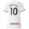 Oficiální Fotbalový Dres Manchester City Jack Grealish 10 Hostující 2021-22 pro Ženy